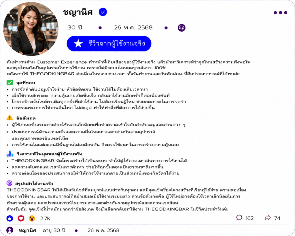 ชญานิศ อายุ 30 ปี
